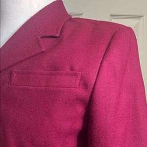 Vintage Pendleton Cherry Red Wool Mark Women's Blazer Sz 4